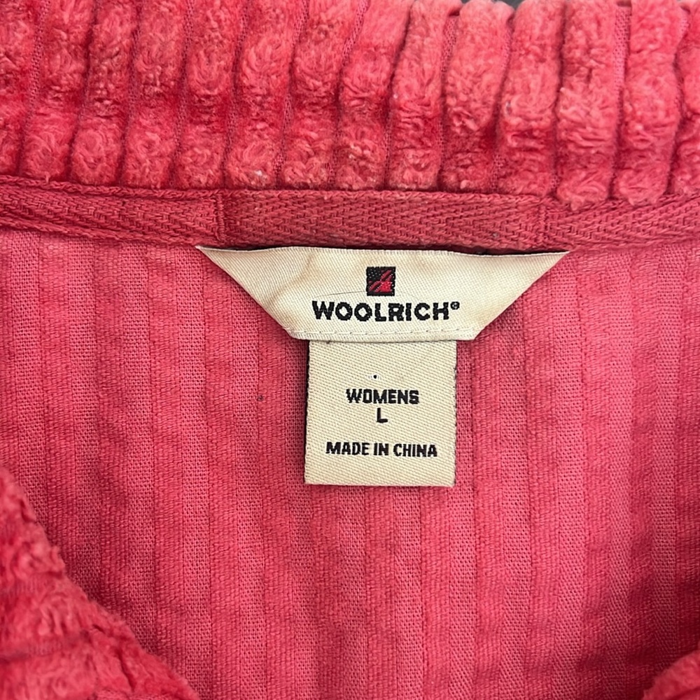 Woolrich Women's Soft Ruby Full Zip Corduroy Jacket Size Large 2291 - Picture 2 of 12